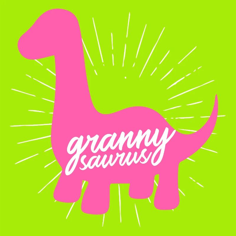 Grannysaurus Lustige rosa Dinosaurier-Großmutter
