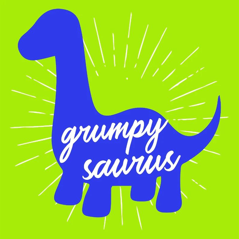 Grumpysaur Funny Dinosaur Brachiosaurus Design