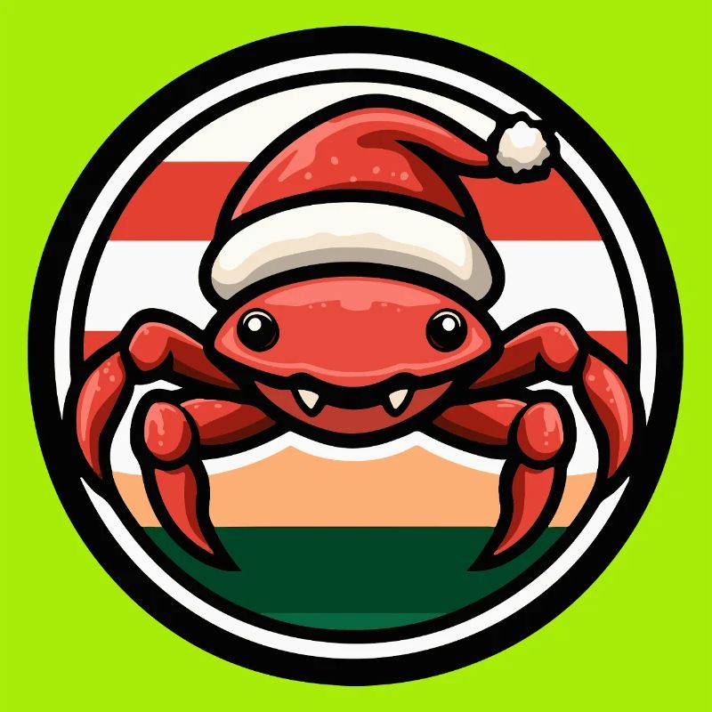 Weihnachtskrabbe im Feststil
