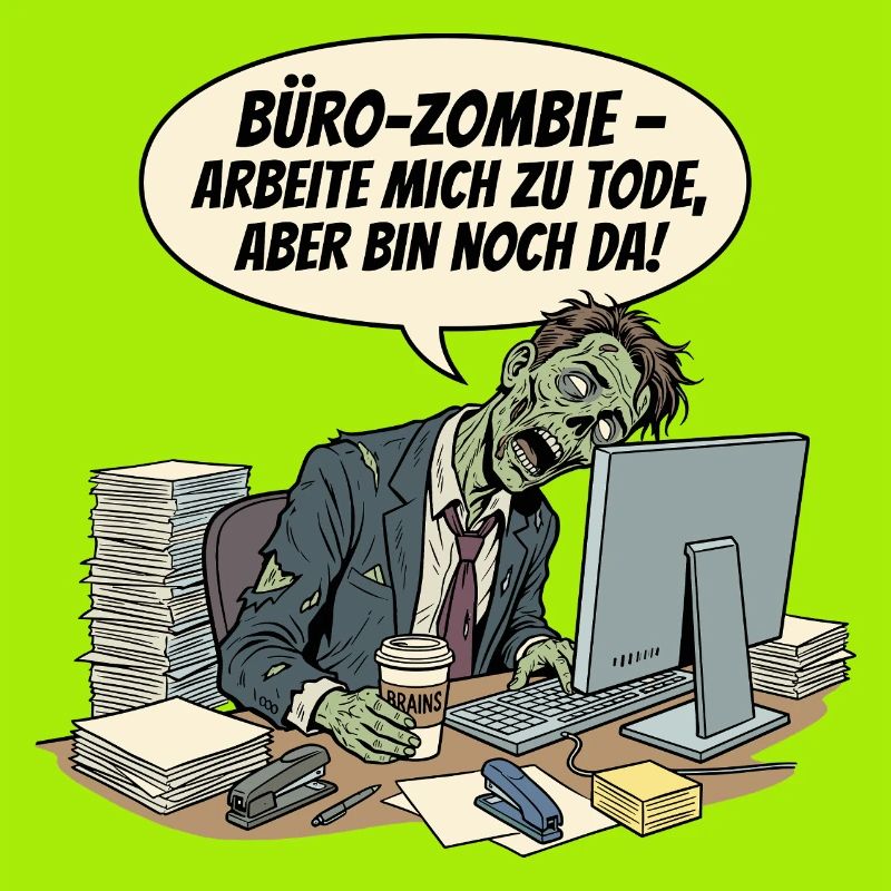 Office zombie: Work until death