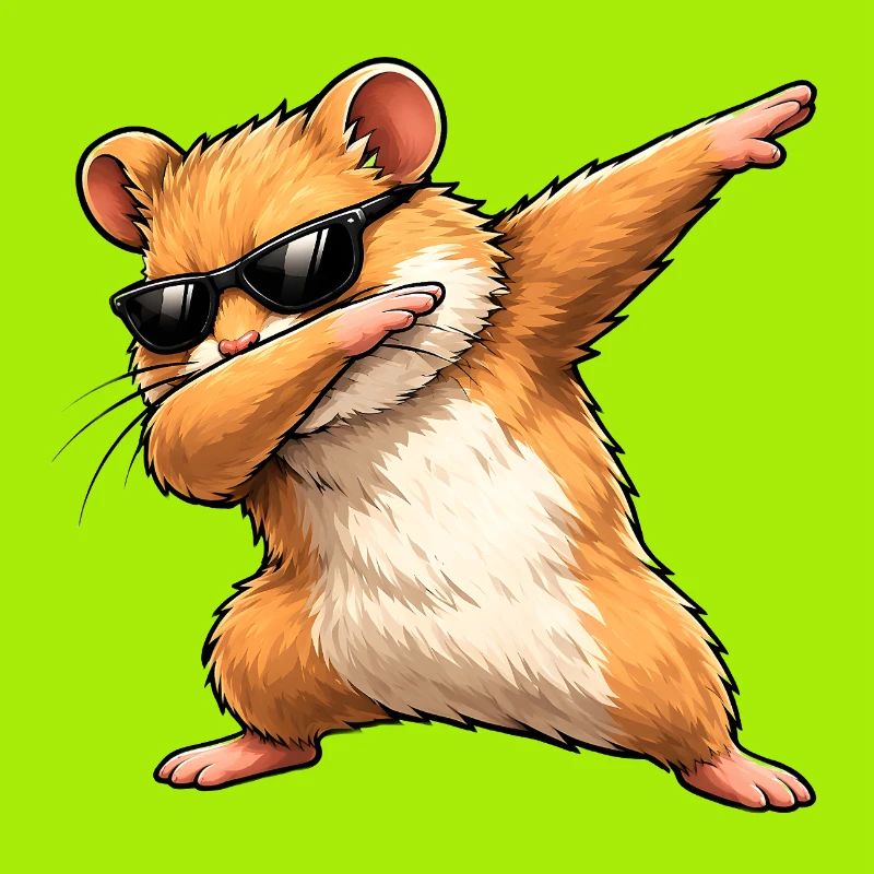 Dabbing Goldhamster