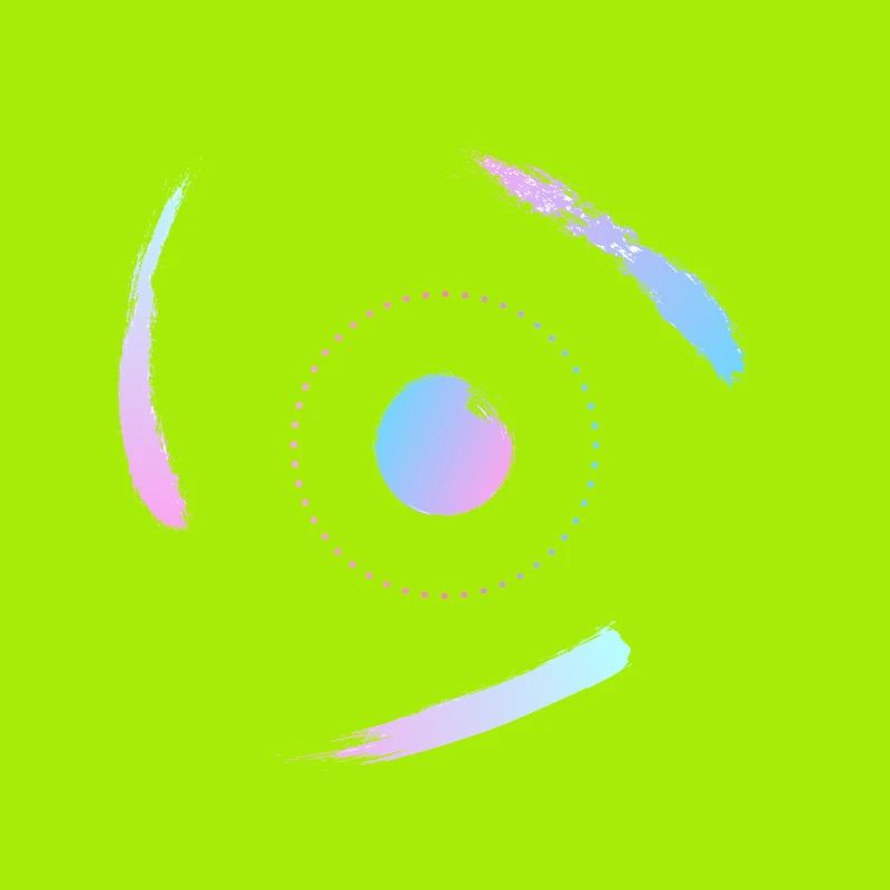 Electrons orbiting the atom