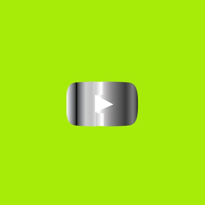 Silberner Play Button 