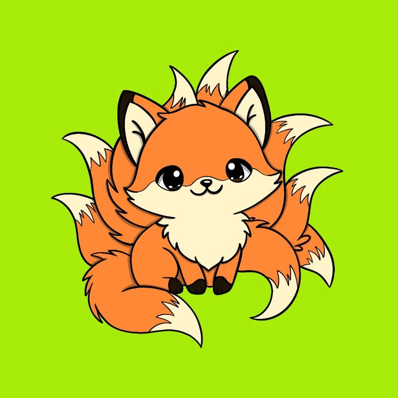Red nine-tailed fox