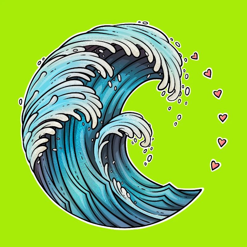 Dynamic Wave Art Illustration