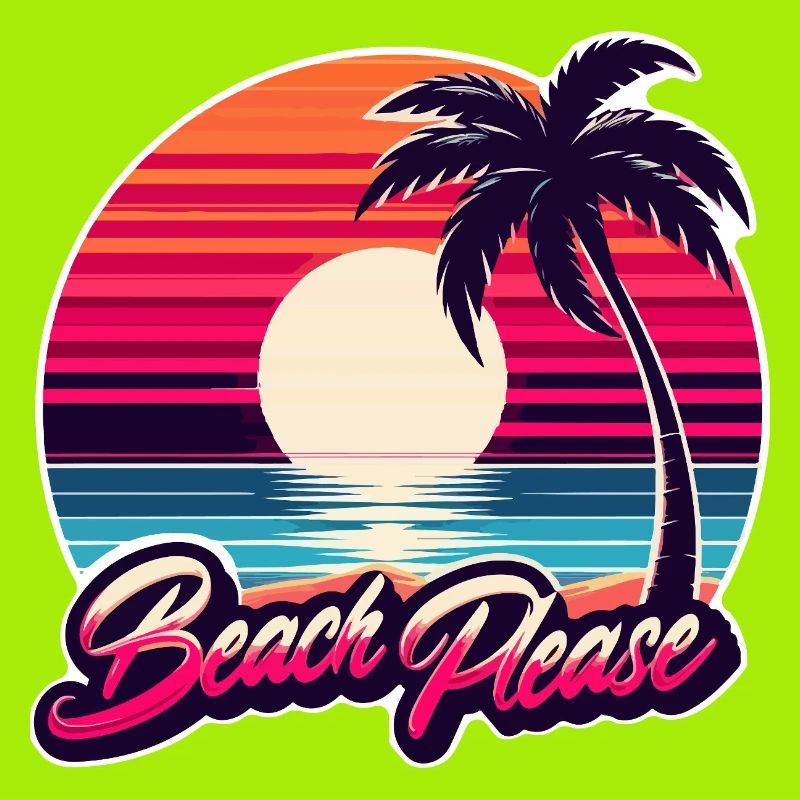 Coucher de soleil plage Beach Please