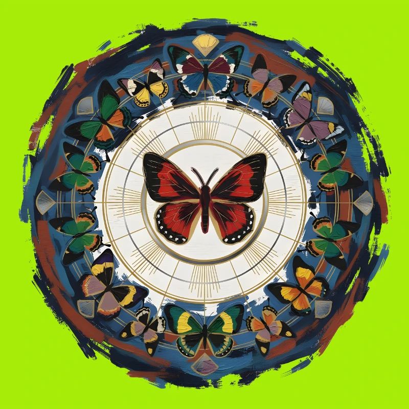 Butterfly Circle Mandala
