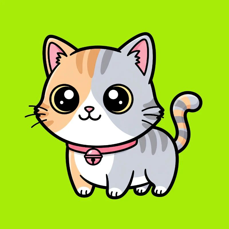 Calico Kitten Collar Charm