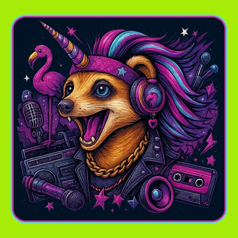 Erdmännchen Einhorn Party