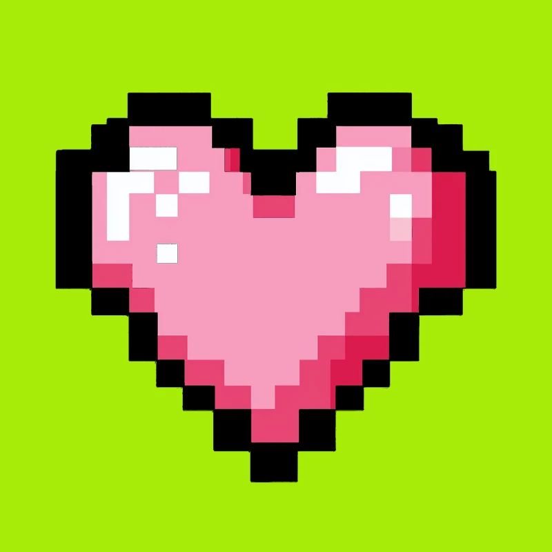 Retro 8-Bit-Pixelherz
