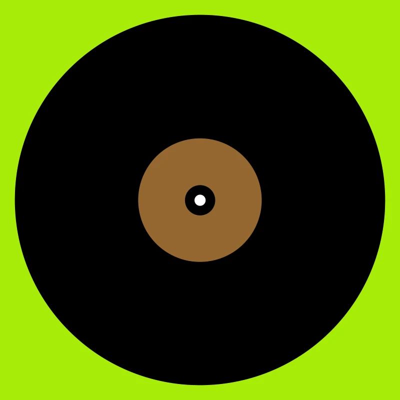 Vinyl Record Circle Text Box Base