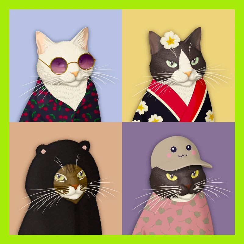 Cat Couture Quartet
