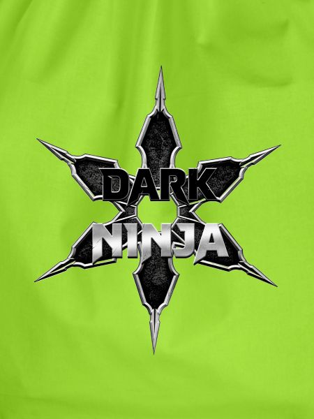Dunkler Ninja Emblem Sternlogo