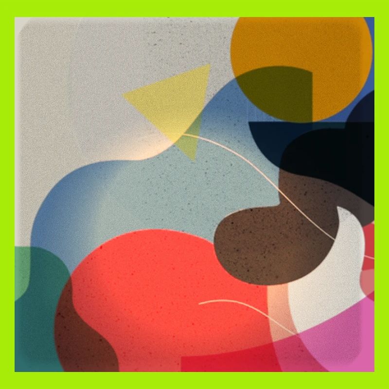 Composition de formes de couleurs abstraites