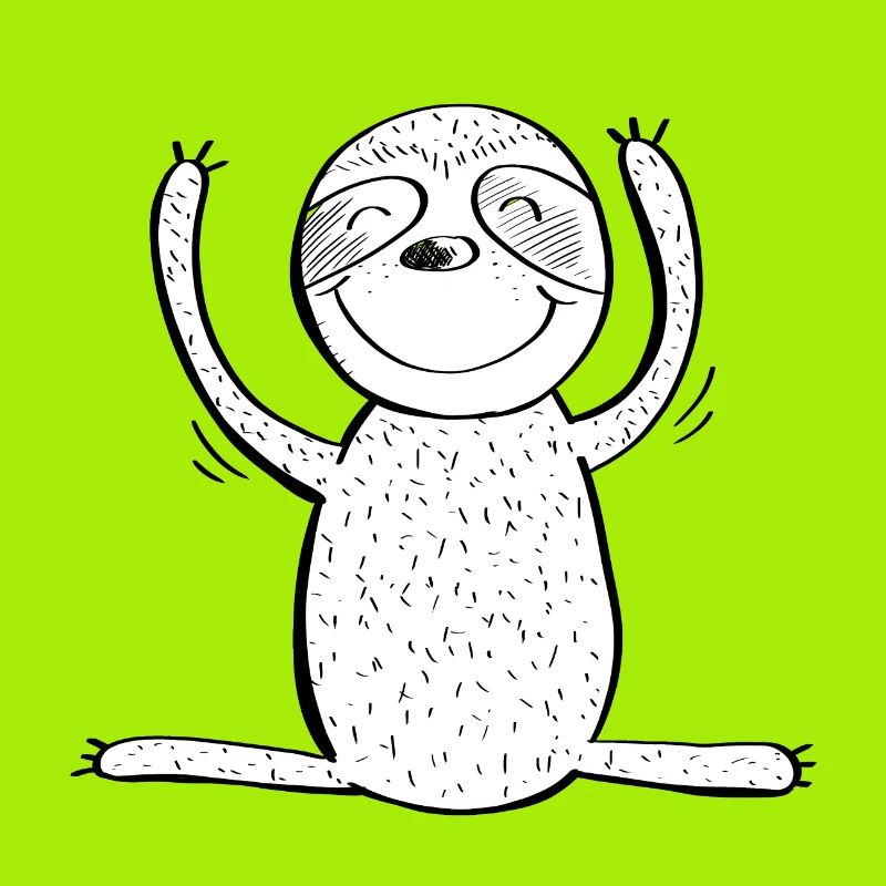 Happy Sloth - Comic - Animals