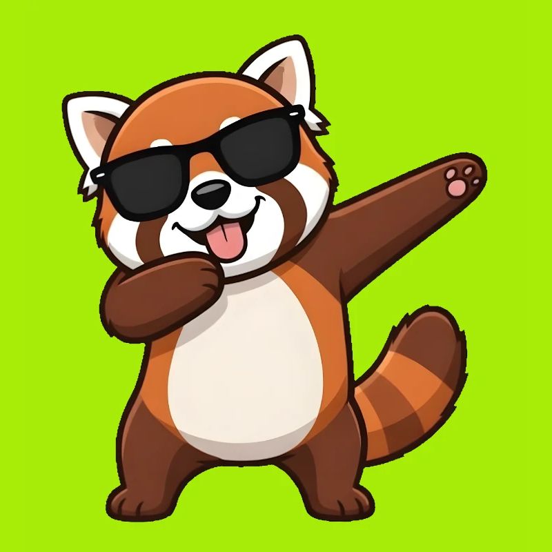 Dabbing Red Panda