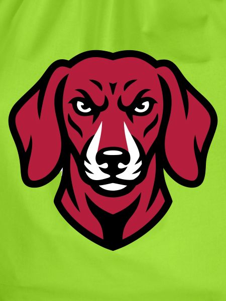 Dackel Maskottchen Logo