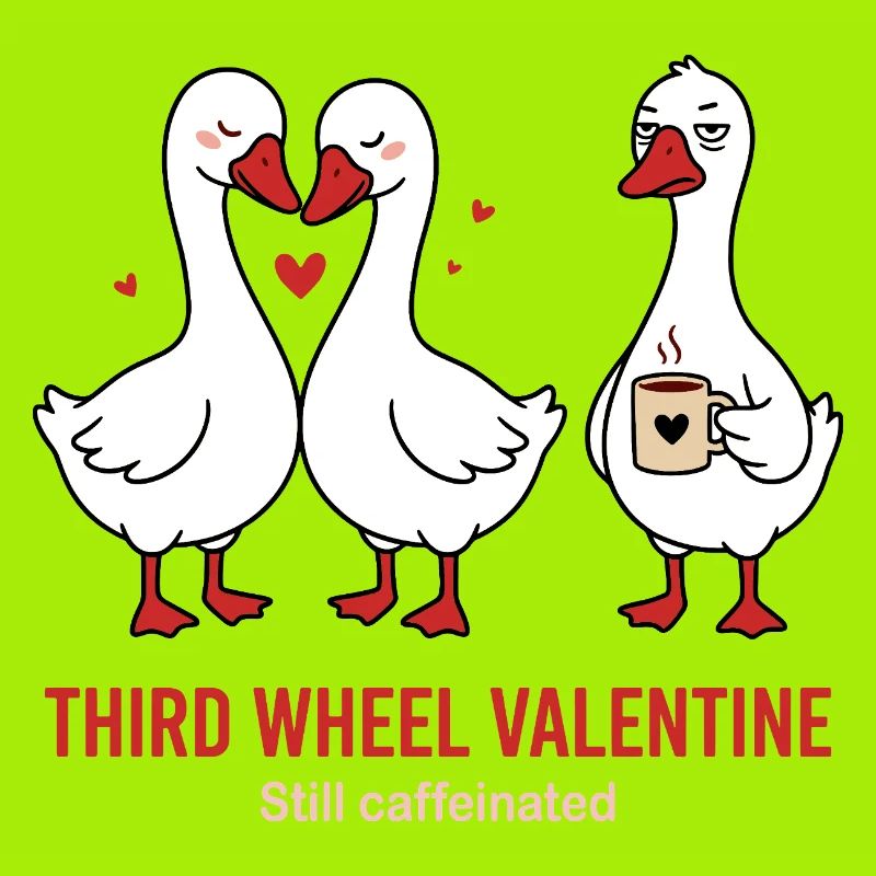 Third Wheel Valentine - Single Coffee Design