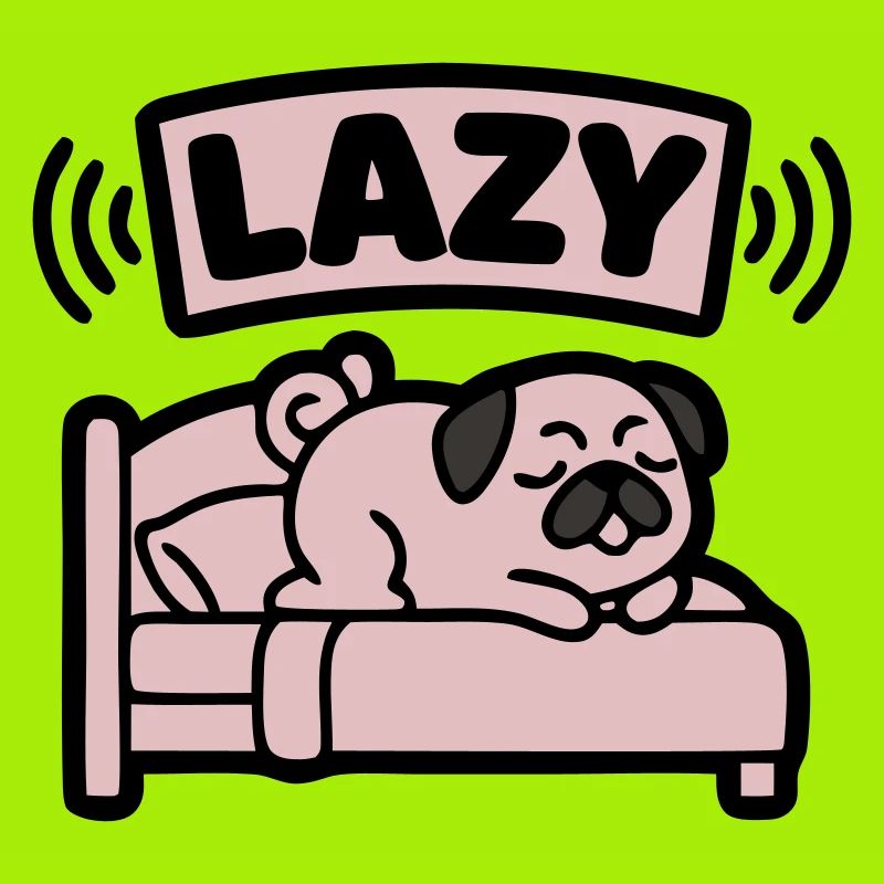  Lazy Mops Hund Bett Introvertiert
