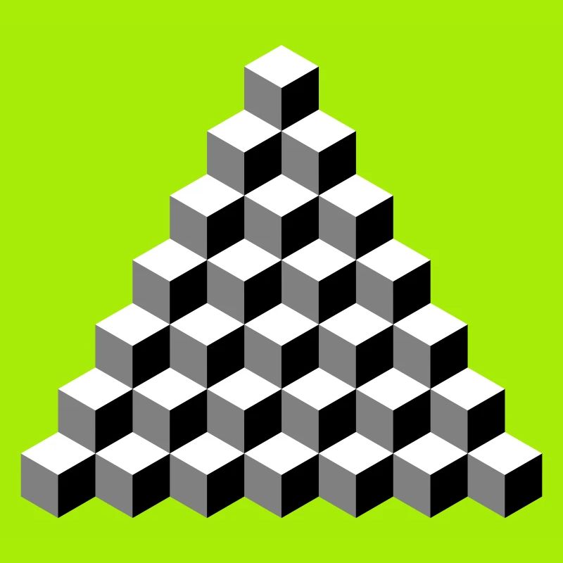 Isometric Cube Pyramid