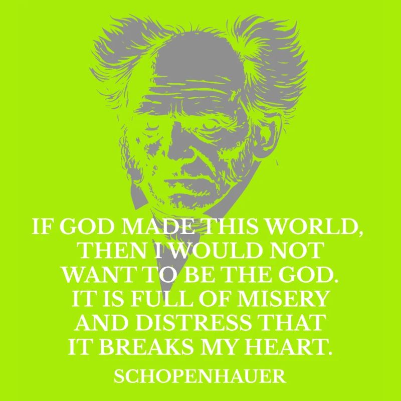 Schopenhauer Quote Portrait Tee