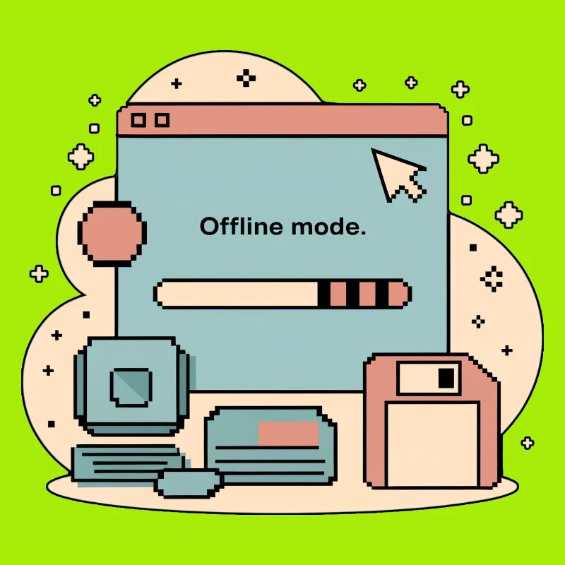 Offline Fashion Retro Internet