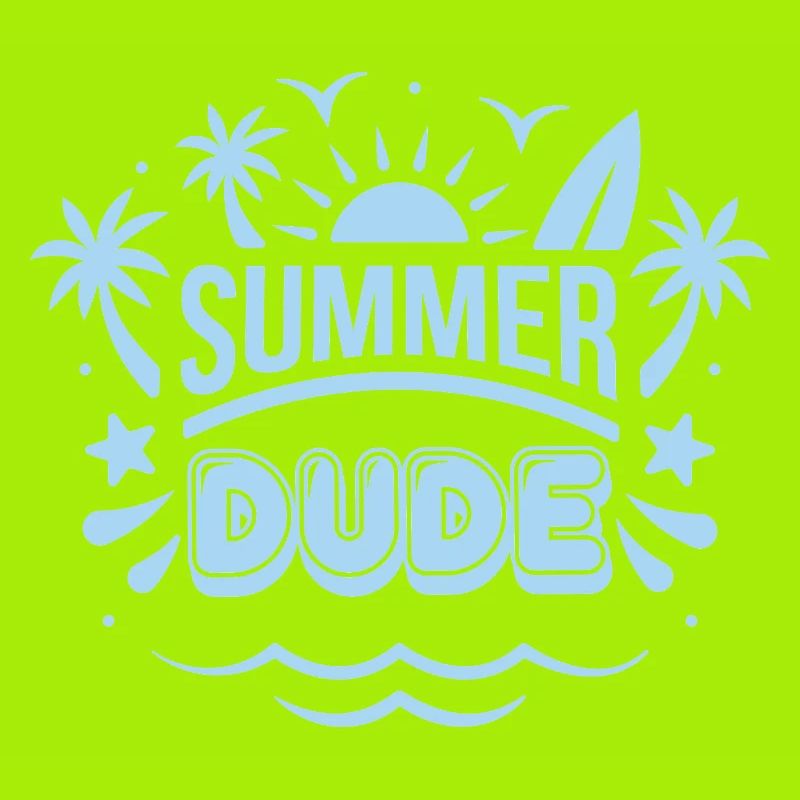 Sommer Dude Surf Logo