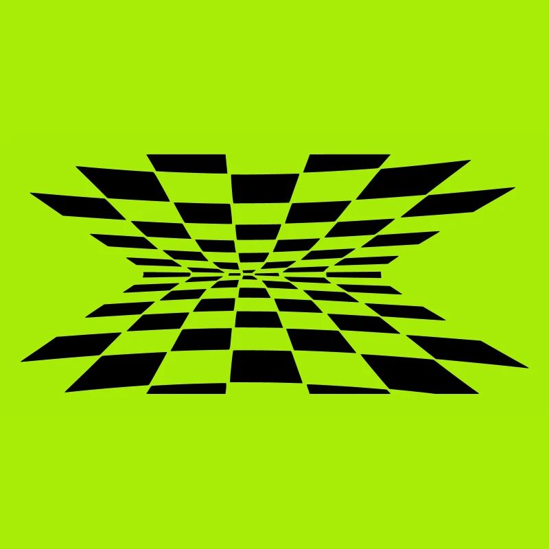 3D cube pattern black