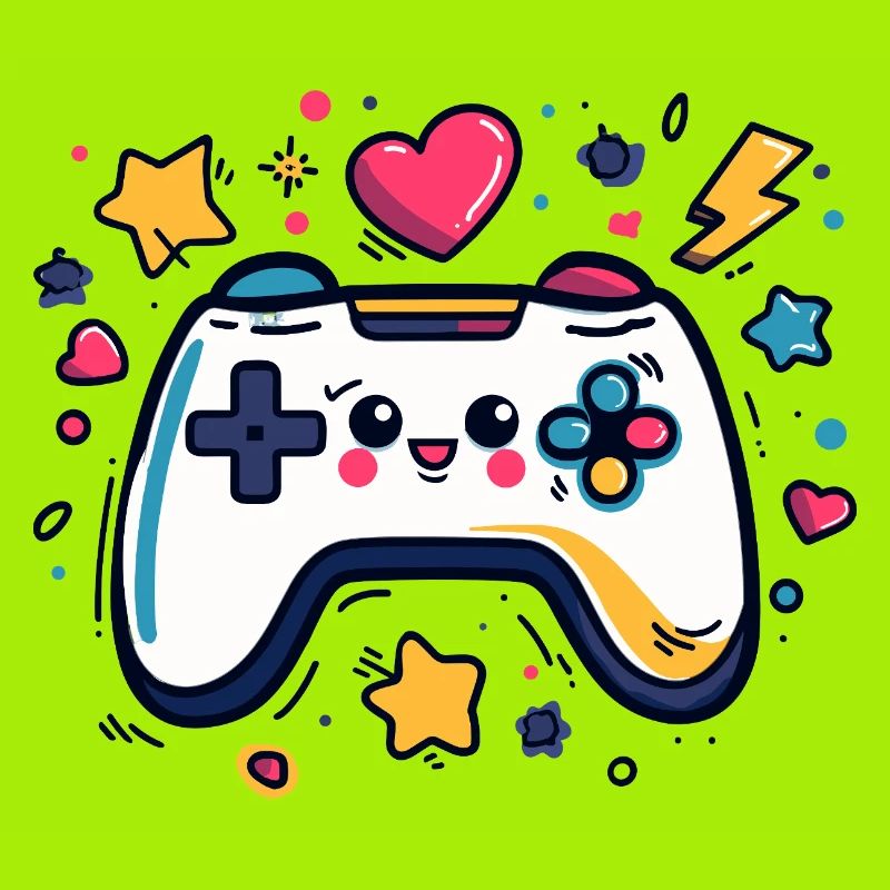 Colorful controller charm