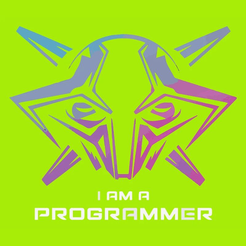 Futuristic Cyborg Programmer Art