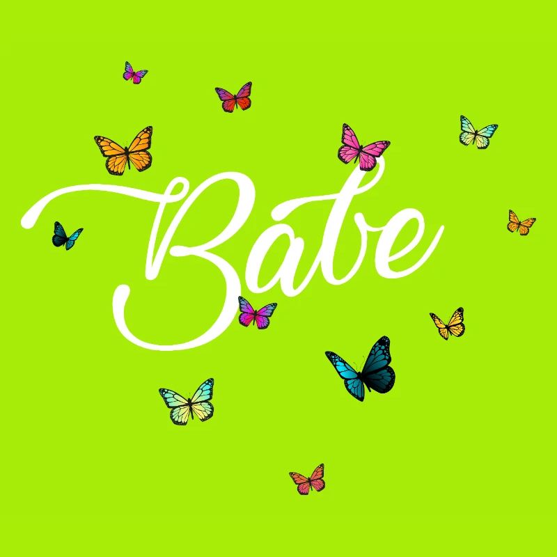 Babe Schmetterlingsmuster auf dunklem Hintergrund