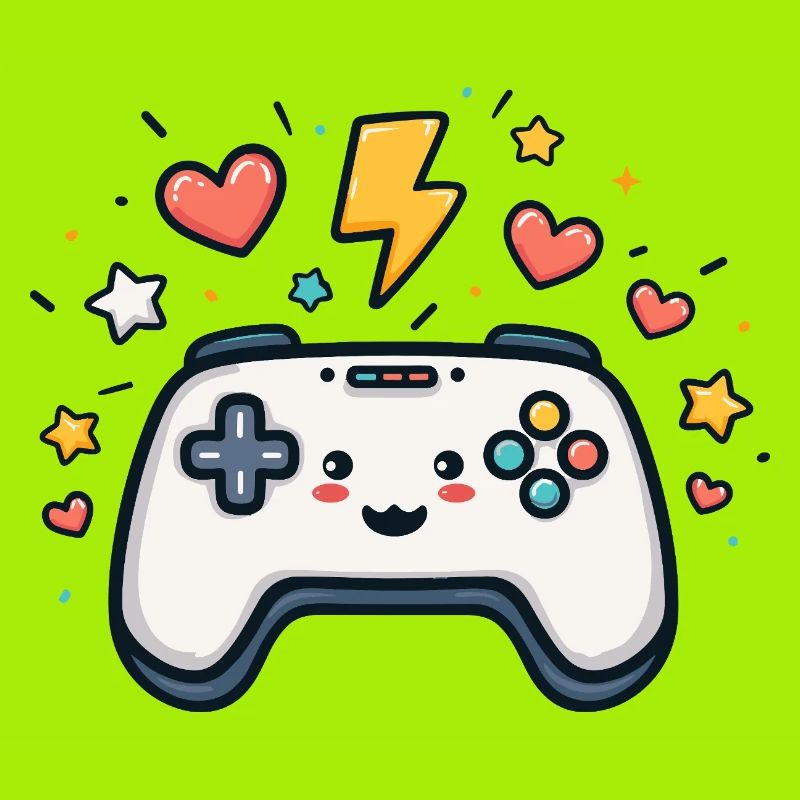 Kawaii Spielcontroller Funkelnd