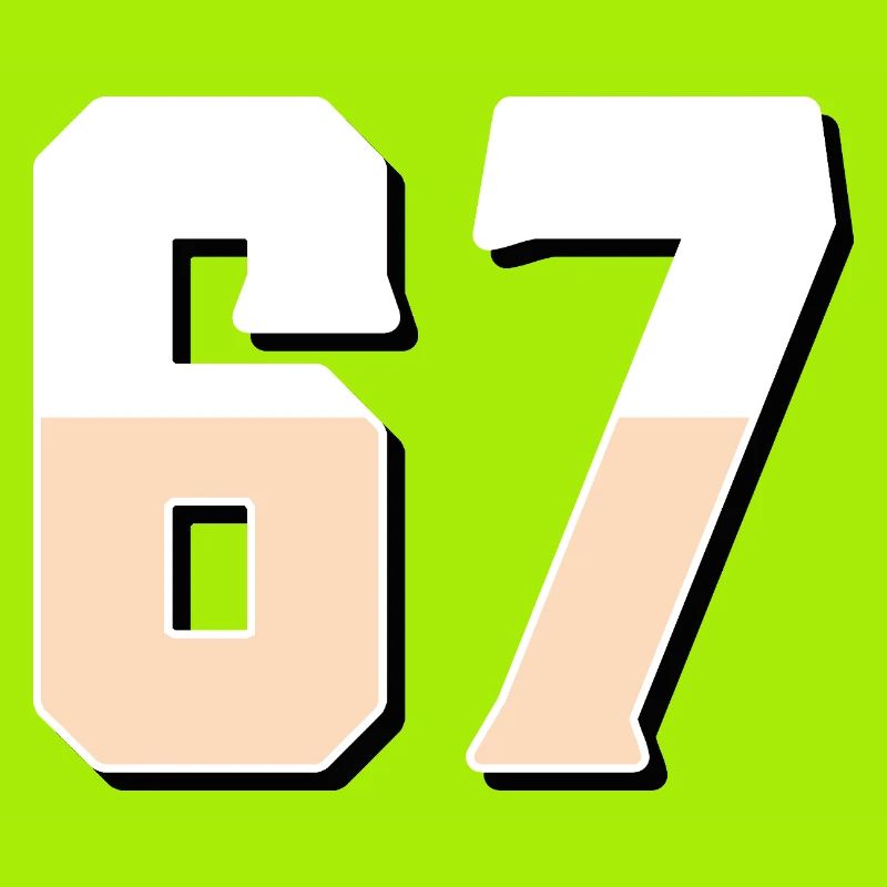 6 7 – Trendy minimalist text design,