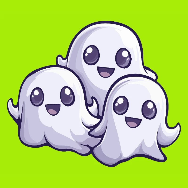 Ghosts Halloween Cute Comic