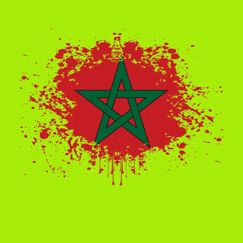 Marokko Flagge Morocco Geschenkidee
