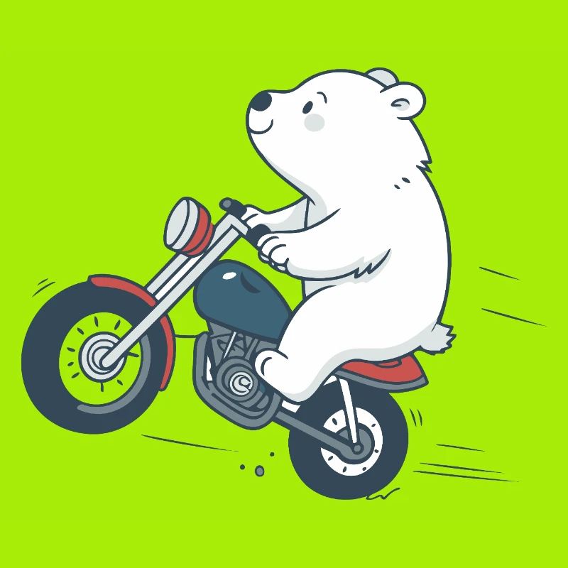 Biker Bear on Bold Road