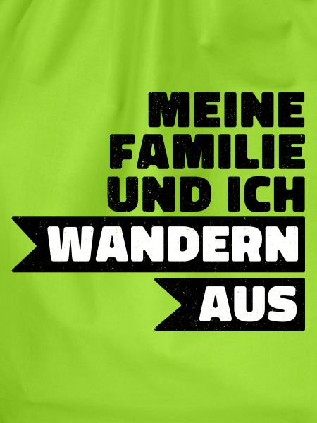 Wandern Aus – Großbuchstaben Kontrast