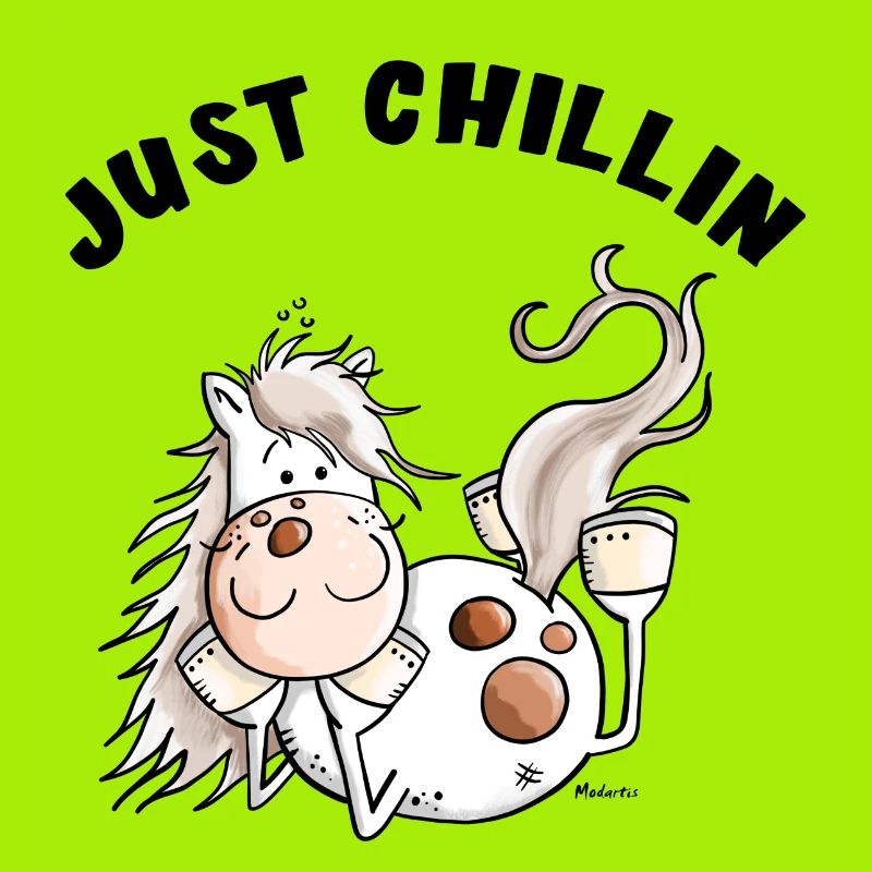Chillendes Pferd - Comic - Pferde - Geschenk