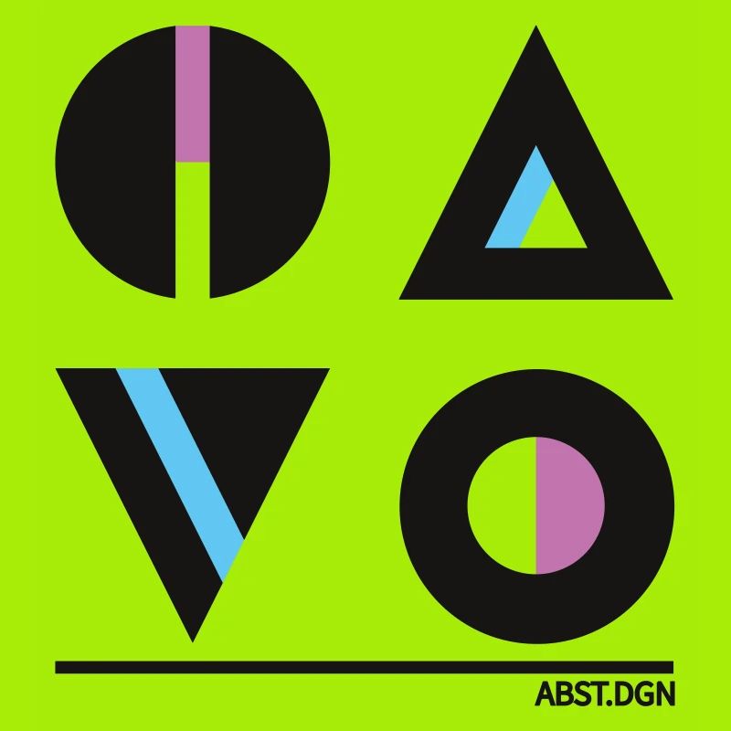 Abstrakte Geometrie Design - Stylische Mode