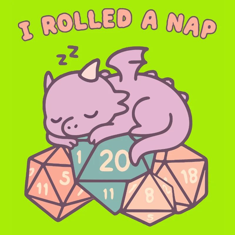 Nickerchen Rollender Drache