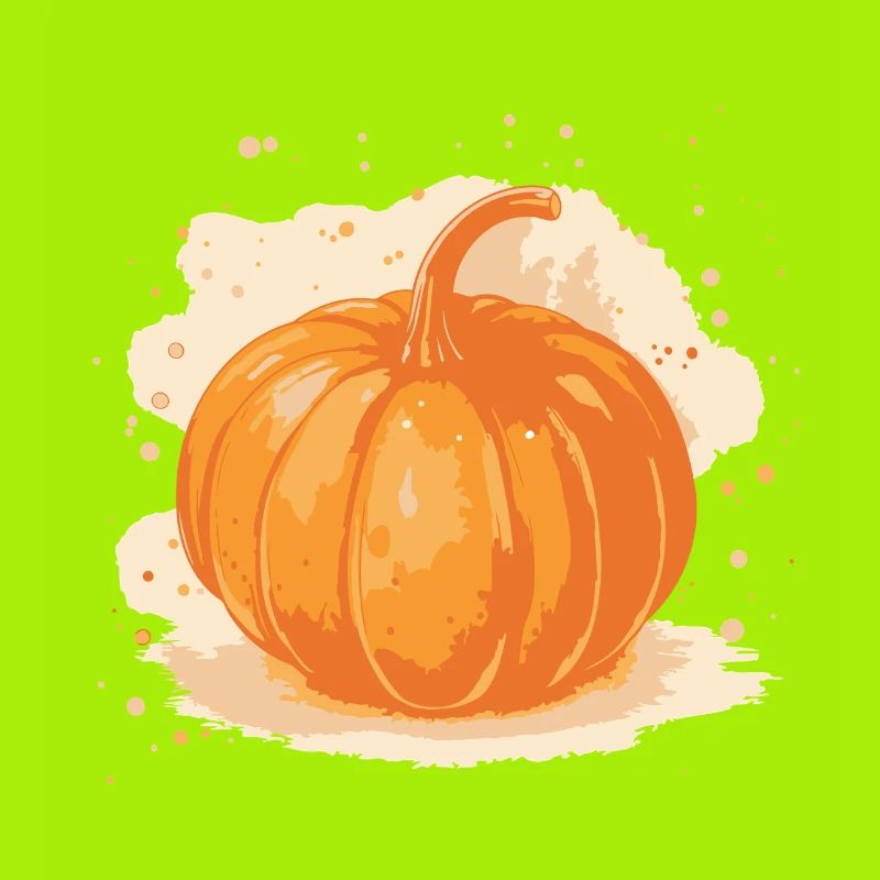 Pumpkin Autumn Illustration