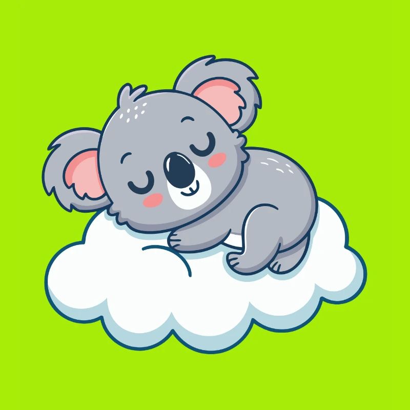 Dreamy Koala on Cloud