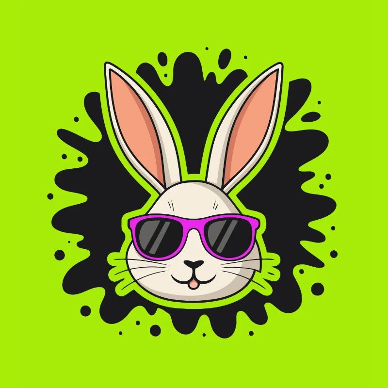 Chic Rabbit Purple Glasses
