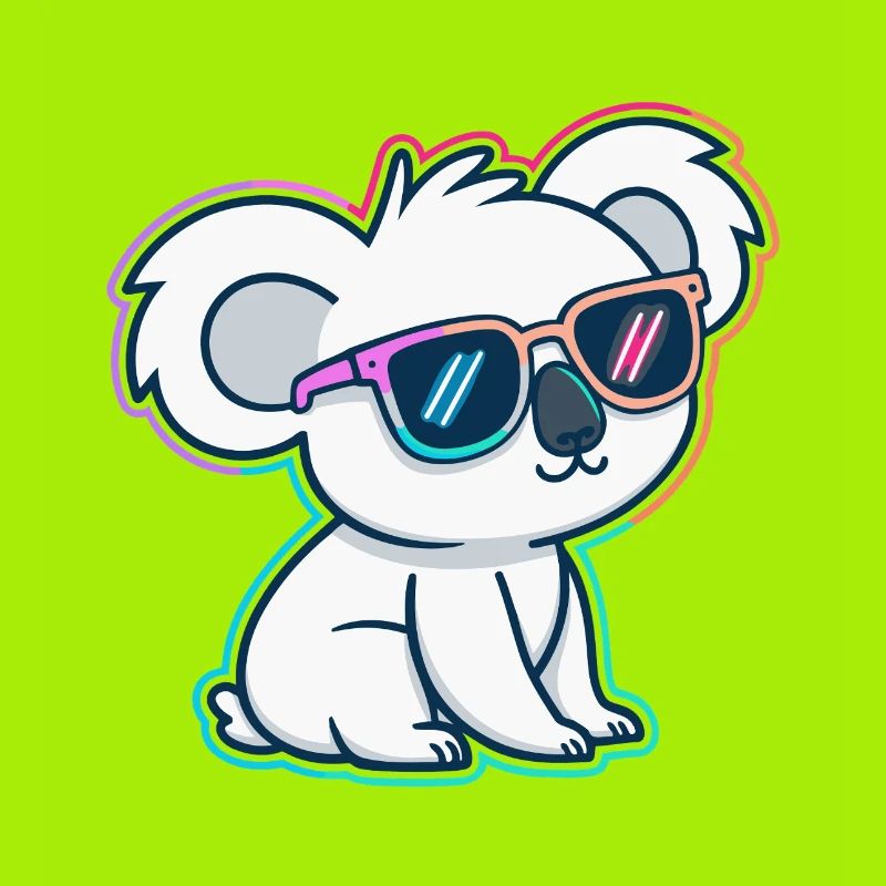 Koala neon glasses