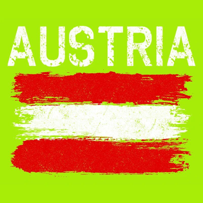 Austria Brushed Flag Graphic