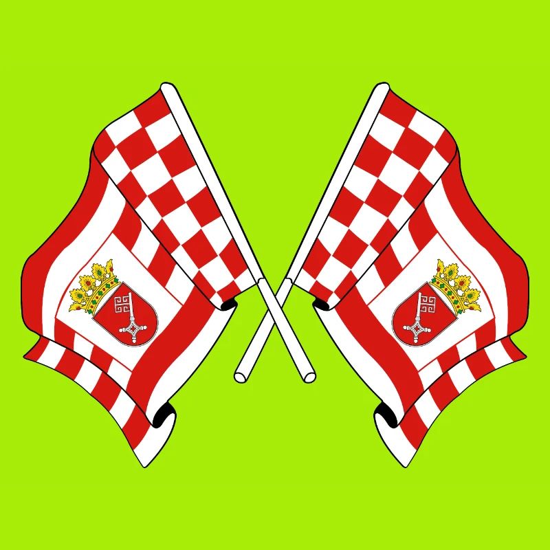 Deux drapeaux Brême