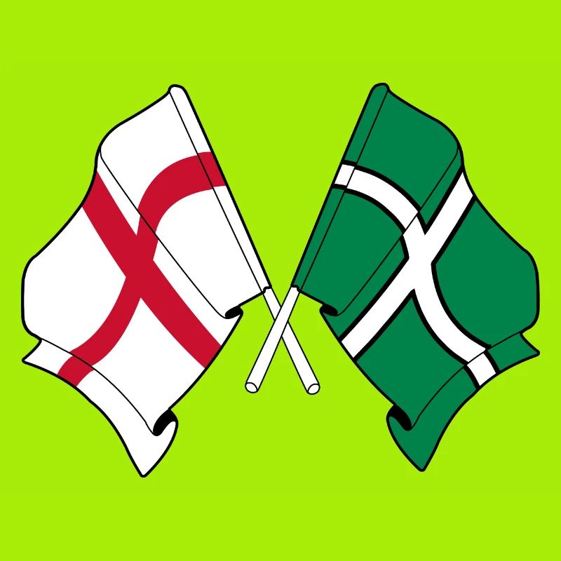 Devon & England Crossed