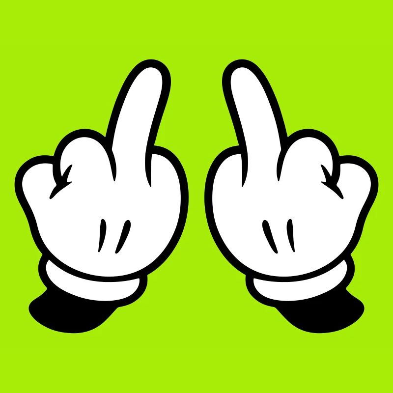Mittelfinger Hand Frech