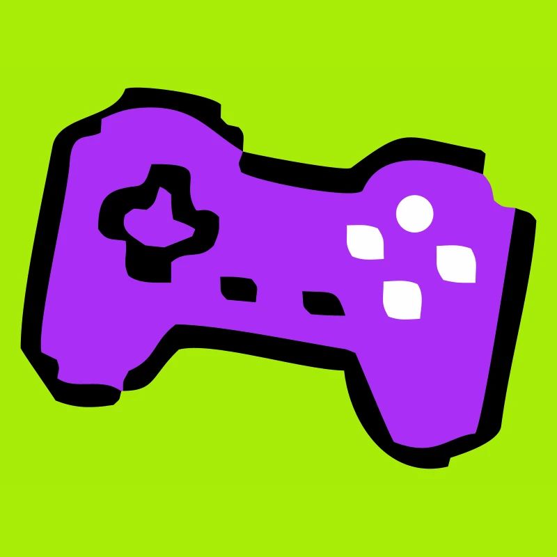 Joueur de manette rétro bizarre