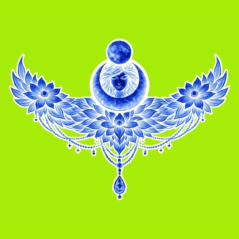 Blue winged moon
